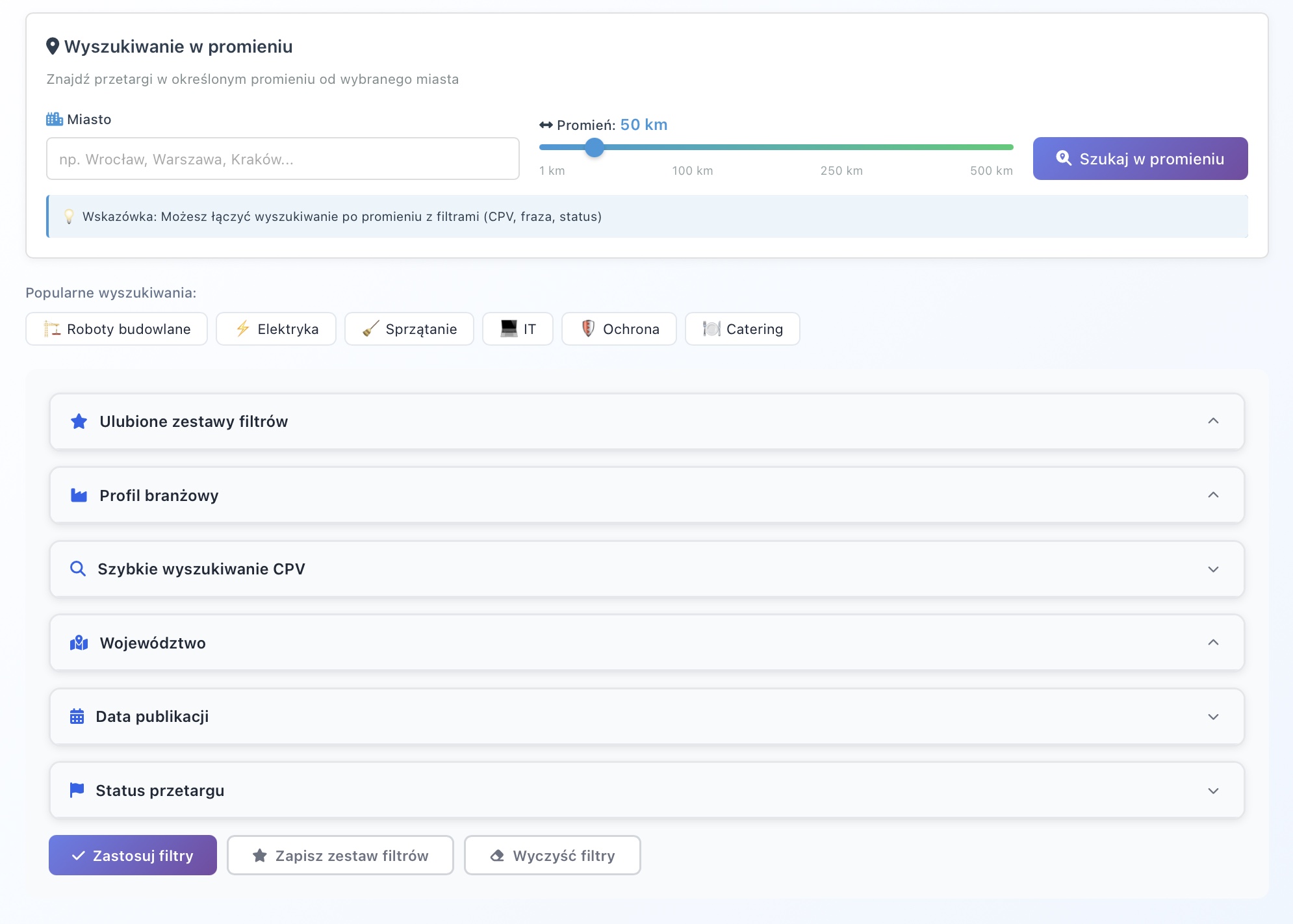 Obserwowane przetargi